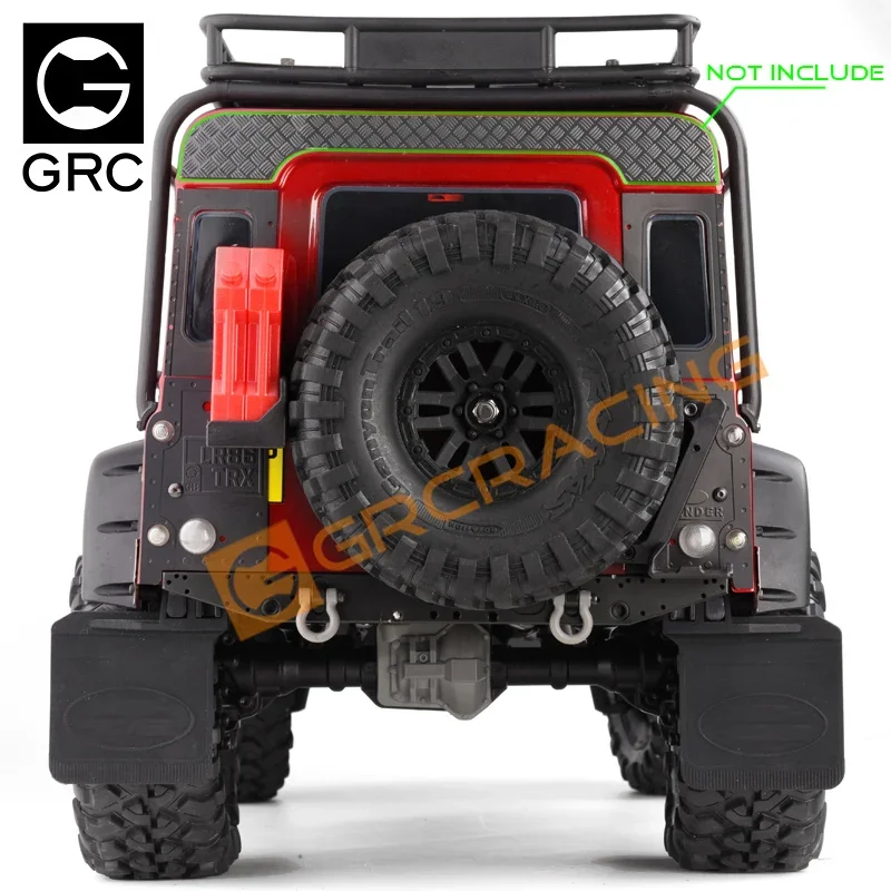 GRC arkusze dekoracyjne ze stali nierdzewnej sztuczna dekoracja części do Traxxas TRX4 Defender tylne drzwi G043BB/BS