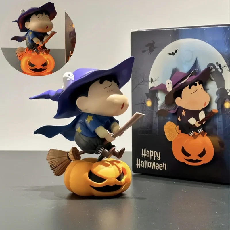 

Pumpkin Lantern Crayon Shin-Chan Handmade Peripheral Ornaments Rechargeable Atmosphere Night Light Pat Pat Lamp Cute Gift