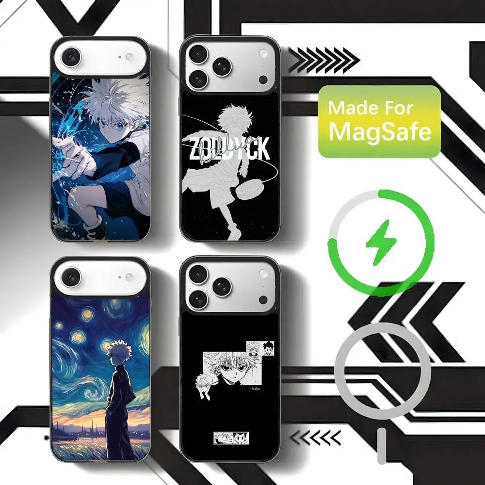 

Hunter X Hunter Killua Phone Case For iPhone 17,16,15,14,13,12,11,Pro,Max,Plus,Mini,SE4,E Magnetic Magsafe Wireless Charging