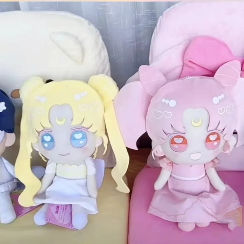 Original Anime Sailor Moon Tsukino Usagi Chibiusa Plush Toys Kawayi Soft Stuffed Doll Pillow Room Decoration Festival Gifts