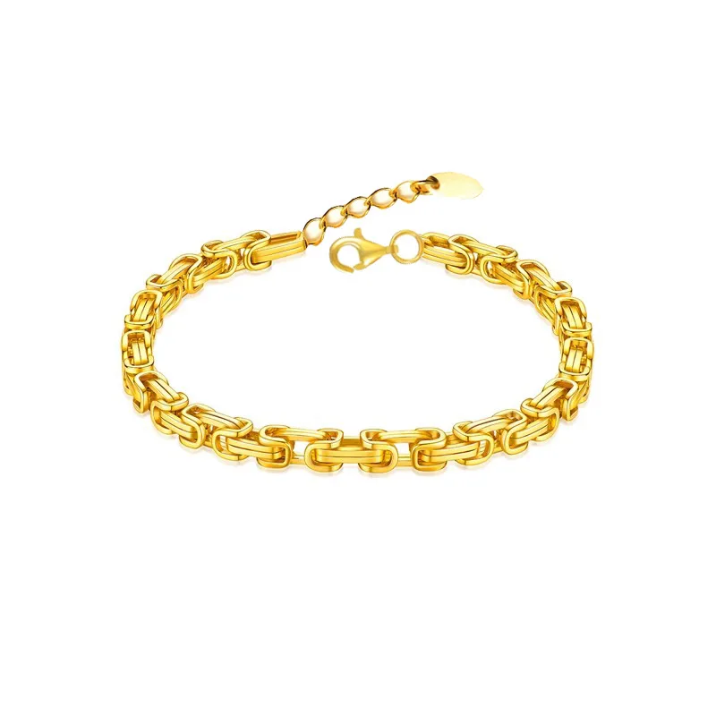 

Keel Square Interlocking Bracelet Vacuum Plating Bracelet