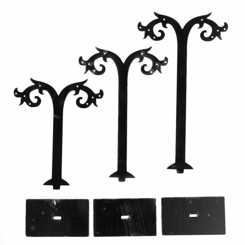 

3Pcs Acrylic Earrings Display Stand Holder T-Shape Organizer for Jewelry Bracelets Ear Studs T Shape Earring Display