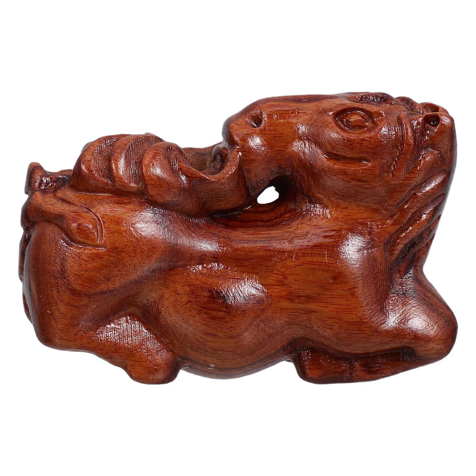 

Hand Carved Wooden Statue Sturdy Animal For Desktop Bookshelf Living Room Chinese Zodiac Horse Sculpture 2026 New Year