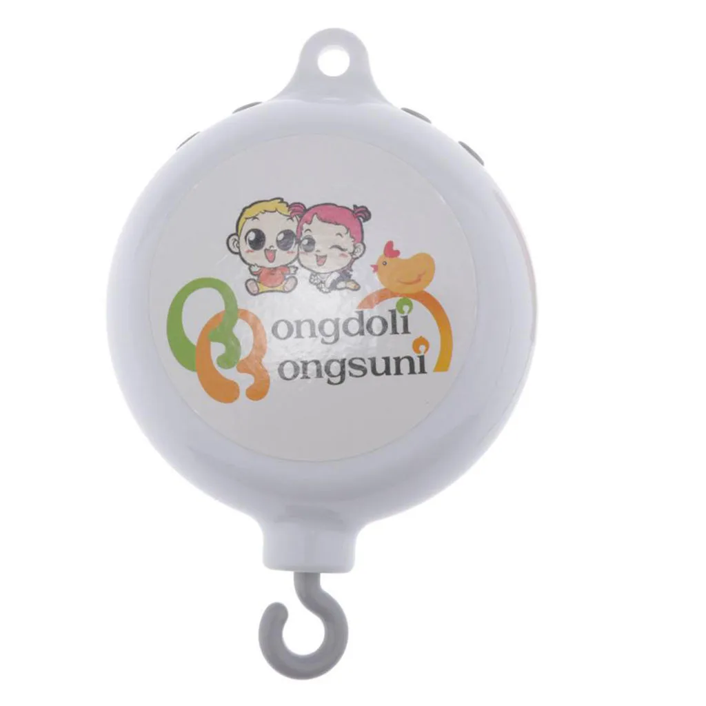 Baby Crib Mobile Bed Bell Ring Musical Box Hanging Toy Plastic Rattle Baby Nursery Mobile for Boys Girls 0 to 36 Months