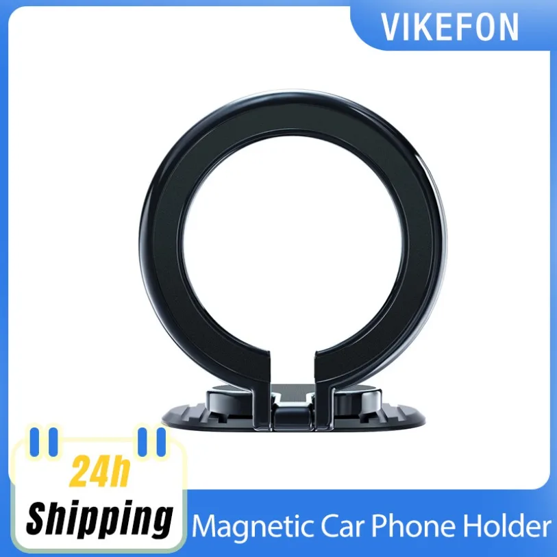 

Магнитный автомобильный держатель для телефона, магнитный смартфон, поддержка GPS, складной кронштейн для телефона в автомобиле для Macsafe iPhone 17-12, Samsung Xiaomi