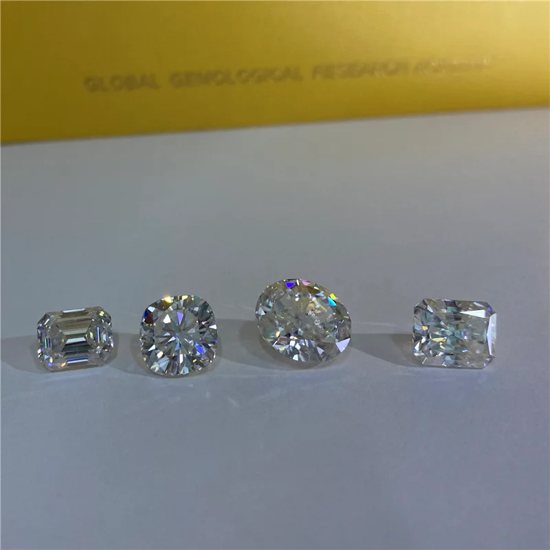 Fashion Radiant Cut 1ct to 5ct Moissanite Loose Stone Color Diamond GRA Certification For DIY Fine Jewelry For Women Gift