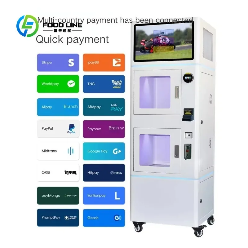 customized vending style helmet cleaning machine with coin and QR payment bulk purchase discount for public spaces