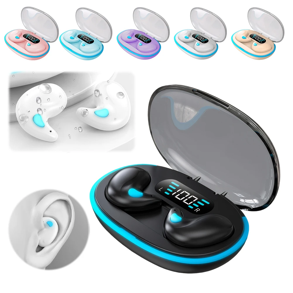 Fones de Ouvido Bluetooth X55 para Dormir, Fones Sem Fio Over-Ear com Cancelamento de Ruído e Som Hi-Fi