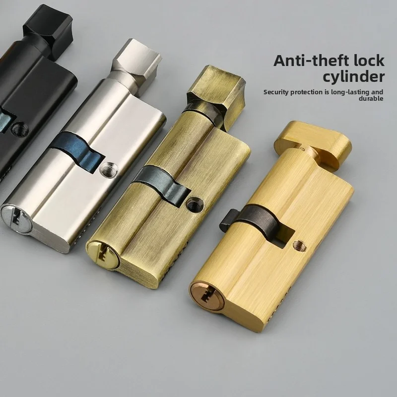 Türzylinderschloss, vorgespannt, 70 mm, 3 Schlüssel, Diebstahlschutz, Eingang, AB, Türschloss, Heimsicherheit, Innenbereich, Schlafzimmer, Schließzylinder