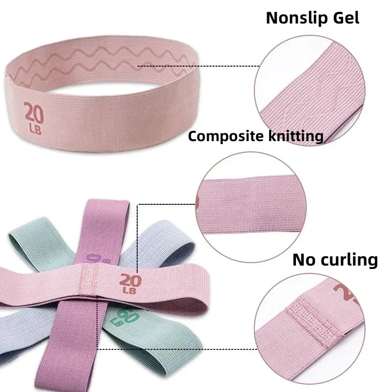 Fabric Elastic Fitness Resistance Bands 3
