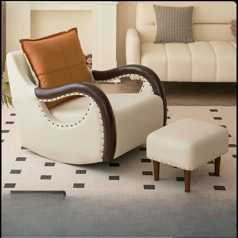 

Lazy sofa rocking chair recliner comfortable single sofa chair home balcony living room casual rocking