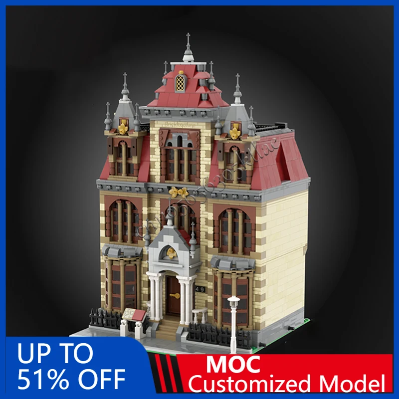 

4201 PCS City Engineering Historic Manor Modular MOC Customize Modular Building Block Brick Model Design DIY Birthday Toy Gift