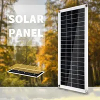 12V 100A Solar Panel Kit Is Suitable for RV Camping 5V USB Mobile Phone MP3 Charger Outdoor Emergency Battery Power Supply