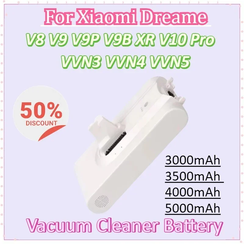 

Battery for Xiaomi Dreame V8 V9 V9P V9B XR V10 Pro VVN3 VVN4 VVN5 Replacement Handheld Cordless Vacuum Cleaner Battery