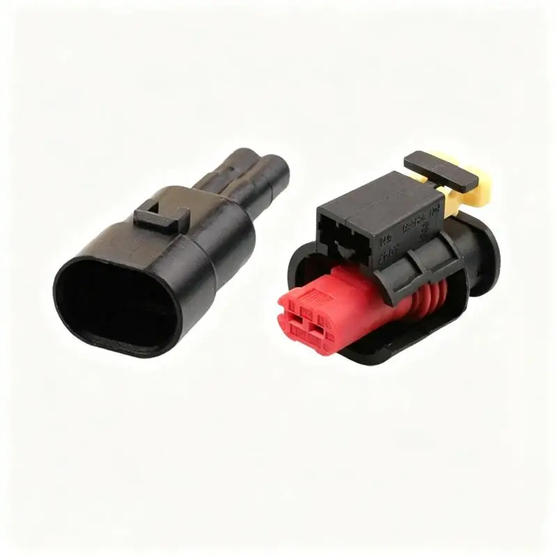 2 Pin Waterproof Automotive Wire Connector Sealed Sensor Fuel/ Injector Ignition Coil Connector
