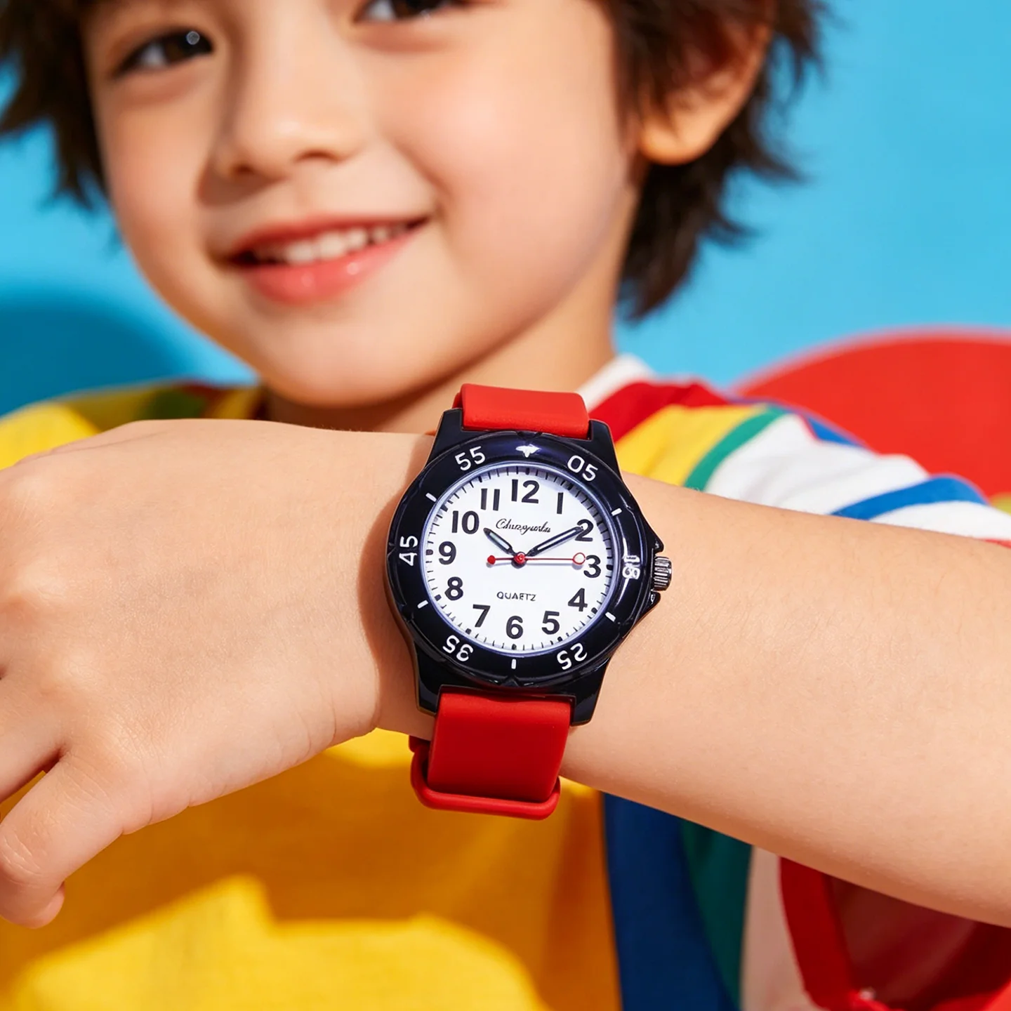Children's boys girls fashion soft silicone digital watches kids students Luminous pointer birthday gifts watches for 3-12years