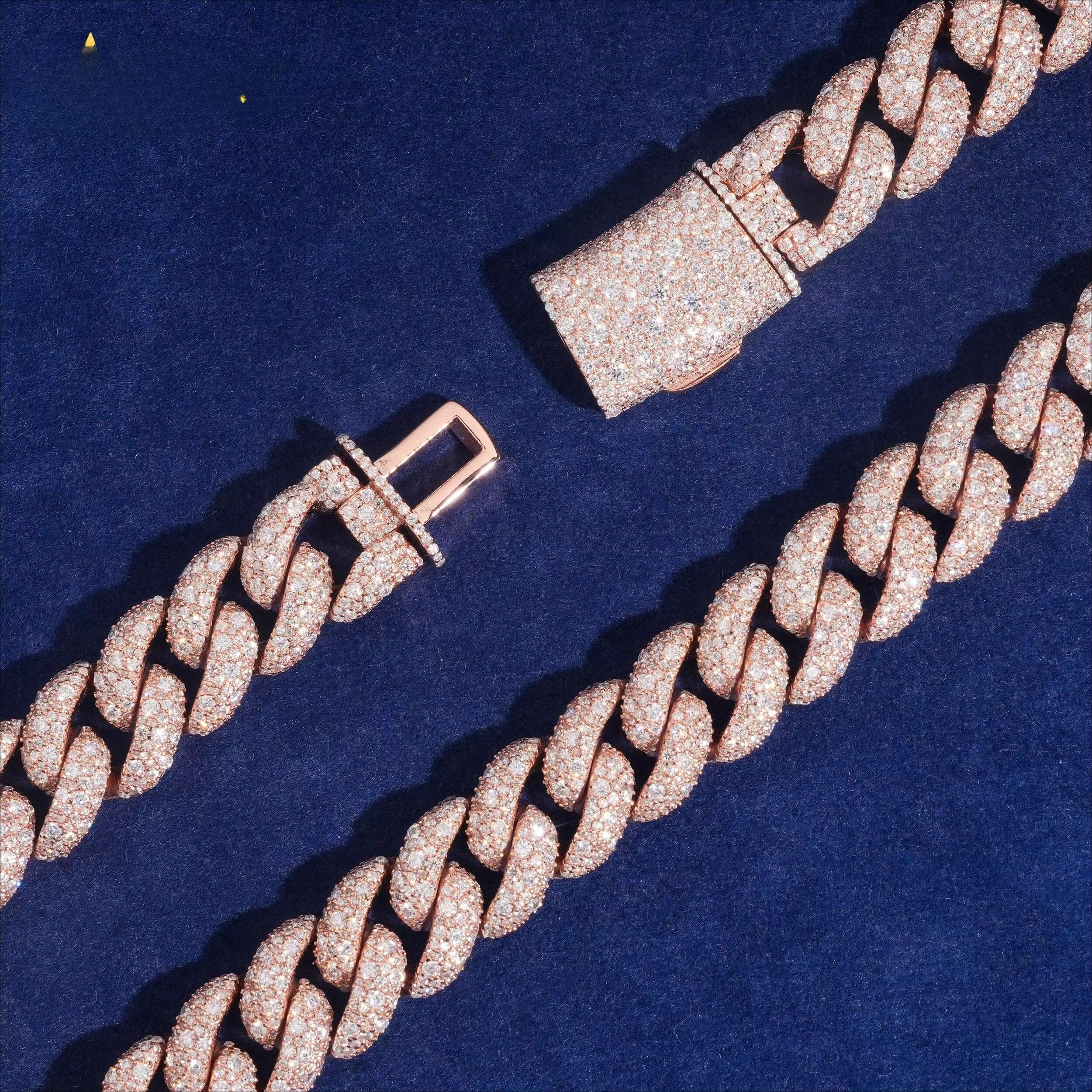 

В ПРОДАЖЕ 14 мм мозаика кубинская цепочка с муассанитом кубинский браслет ожерелье на заказ хип-хоп бриллианты кубинские звенья