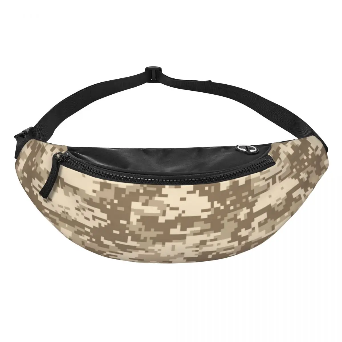 Desert Digital Camo Fanny Pack Women Men Multicam Military Camouflage Crossbody Waist Bag for Traveling Phone Money Pouch