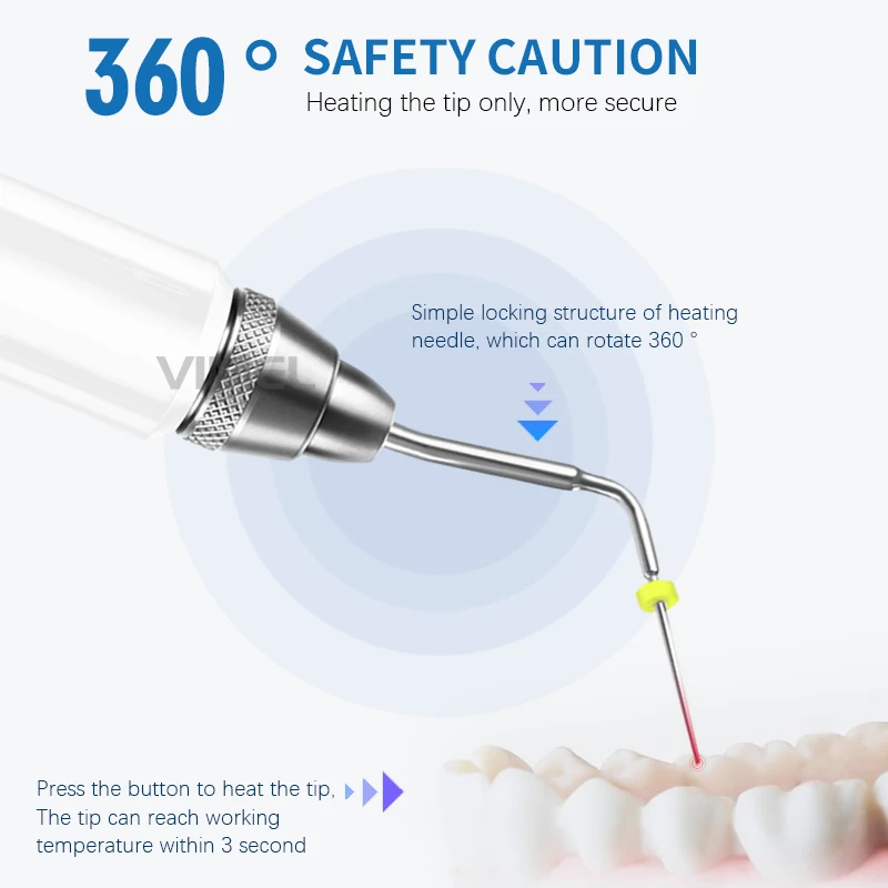 

360° WM-OP-Fill Wireless Dental Cordless Wireless Gutta Percha Obturation System Obturation Pen With 2 Tips