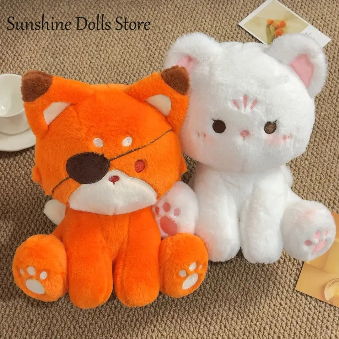 

35CM Anime Tian Guan Ci Fu TGCF Hua Chreng Xie Lian Cute Fox Sitting Plush Cotton Doll Pillow Mascot Cartoon Plushie Gift