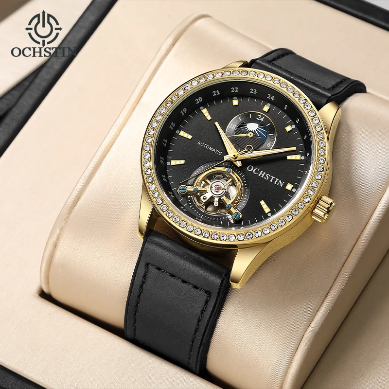 OCHSTIN Man Leather-Wrapped Ru - Luxury Watch Rubber Strap ulasan dan harga