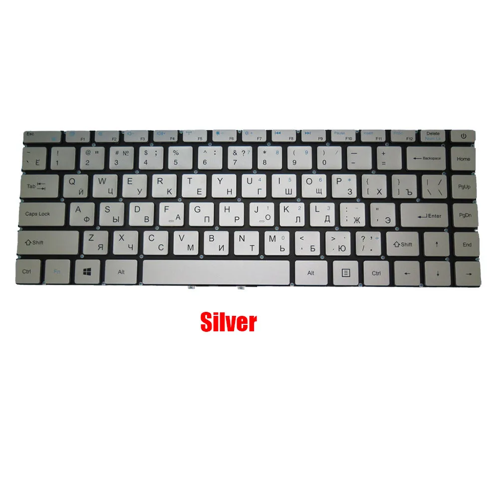 

Laptop Keyboard For Haier U144S U144E Without Frame Silver Russian RU