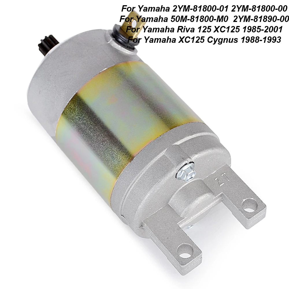 

2YM-81800-01 2YM-81800-00 Motorcycle Electrical Engine Starter Motor For Yamaha Riva 125 XC125 1985-2001 XC125 Cygnus 1988-1993