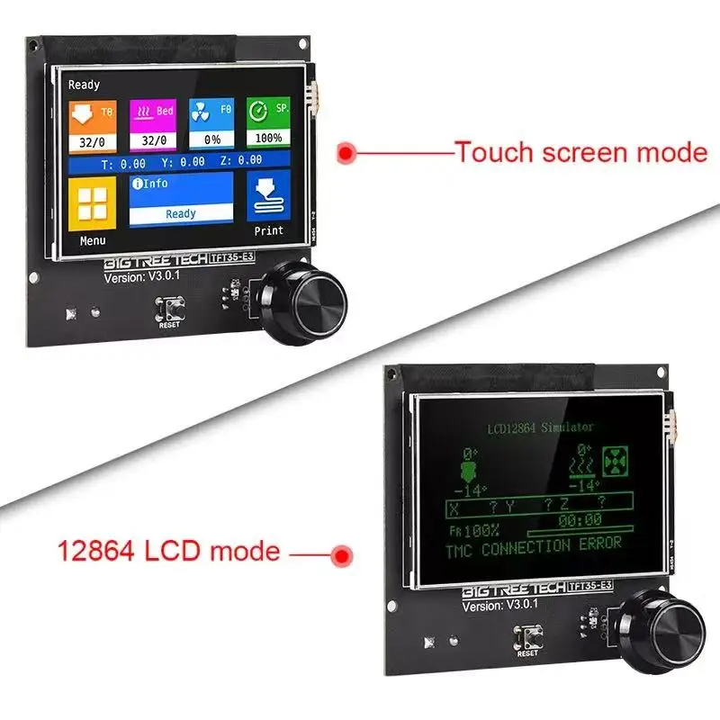 Imagem -04 - Nyxlab-display Lcd Módulo de Tela Sensível ao Toque para Impressora 3d Bigtreetech Tft35 e3 V3.0.1 12864 Skr Mini e3 V3.0 Ender3 Cr10