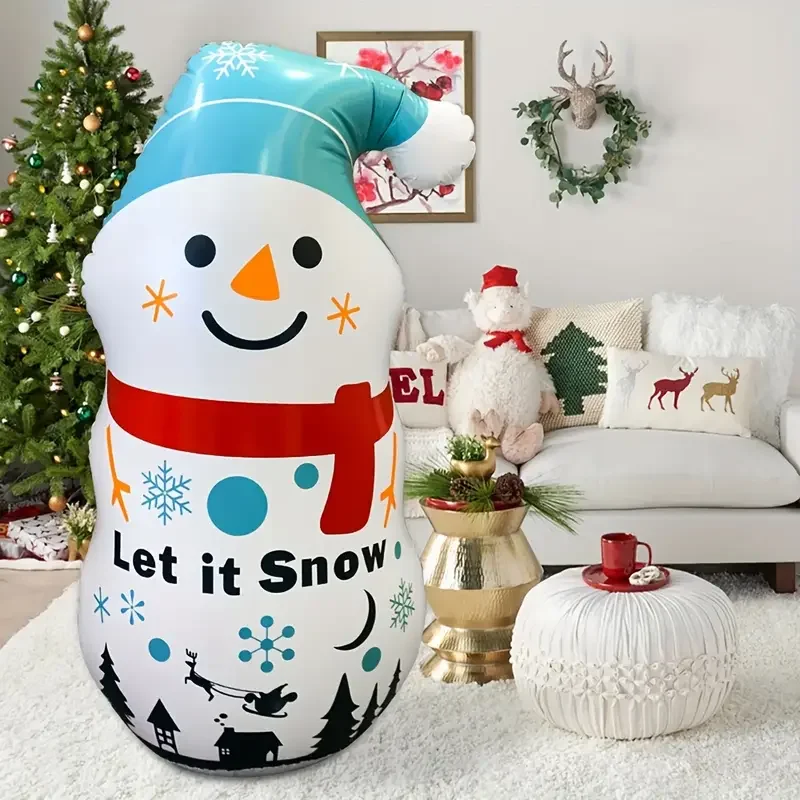 Weihnachtsschneemann alter Mann Weihnachtsmann Spielzeugbecher, Festival-Party-Dekoration, aufblasbarer Becher