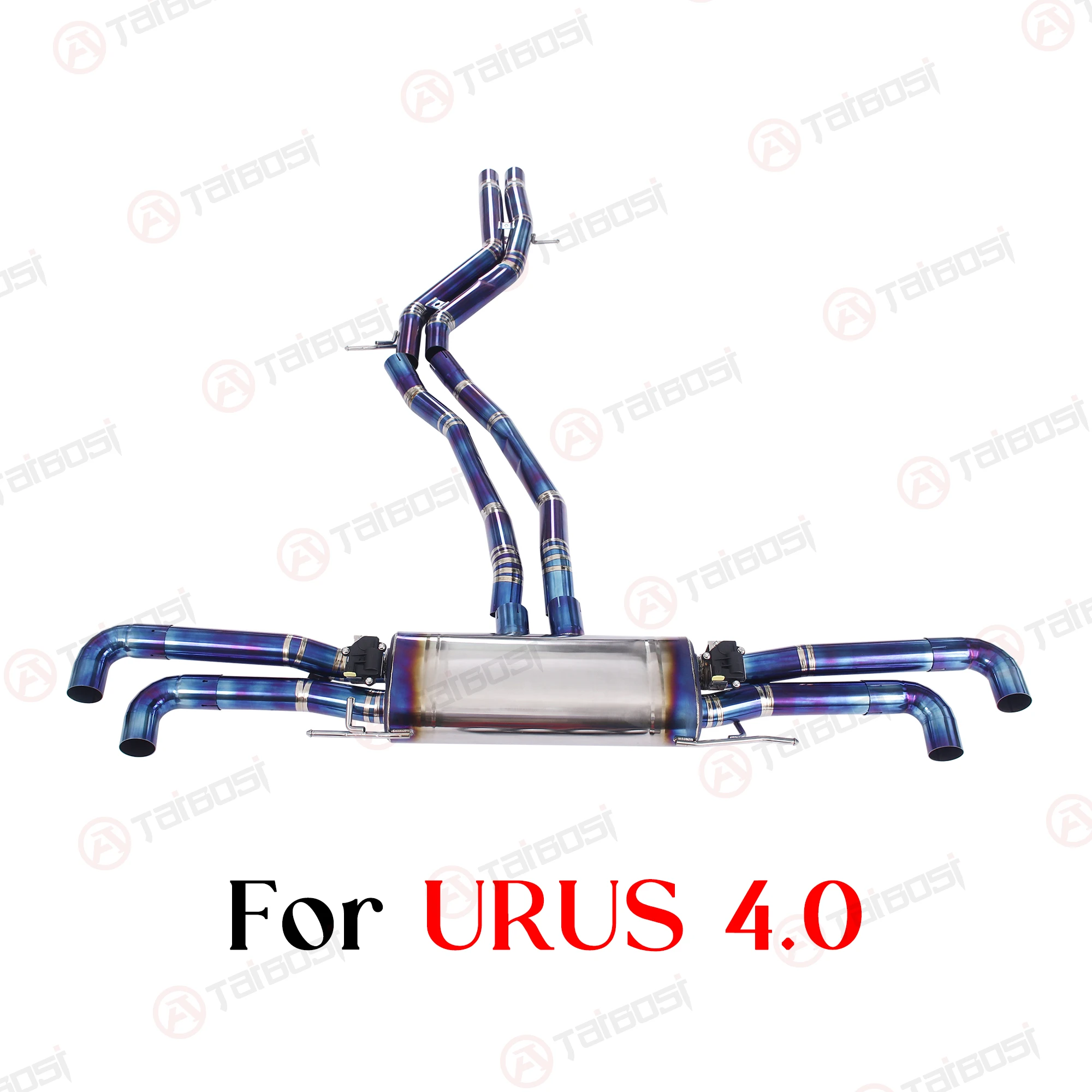 

Taibosi для Lamborghini URUS 4,0 автомобильный выхлоп Catback Высокопроизводительный глушитель с дистанционным управлением из титанового сплава с электрическим клапаном