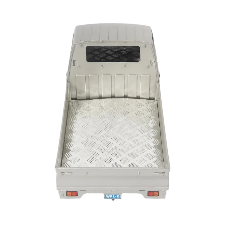 ABJL-para WPL D12 1/10 RC piezas de mejora de coche cubierta de maletero placa de deslizamiento tablero antideslizante accesorios de placa decorativa