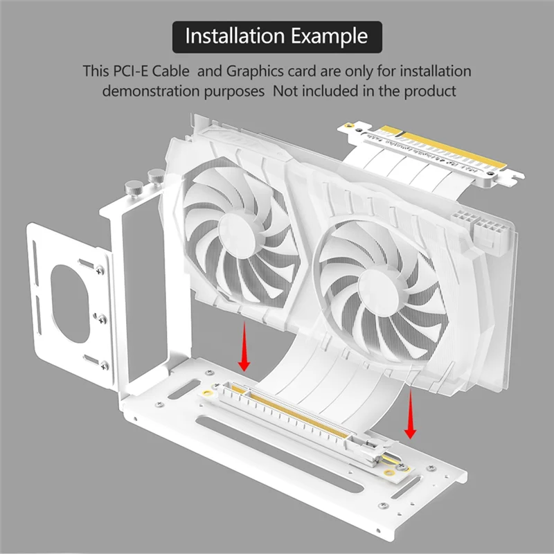 

AP-Vertical GPU Mount Bracket, 2 Slots Graphics Card Steering Holder With Hardware, EGPU Dock, External GPU Docking Station