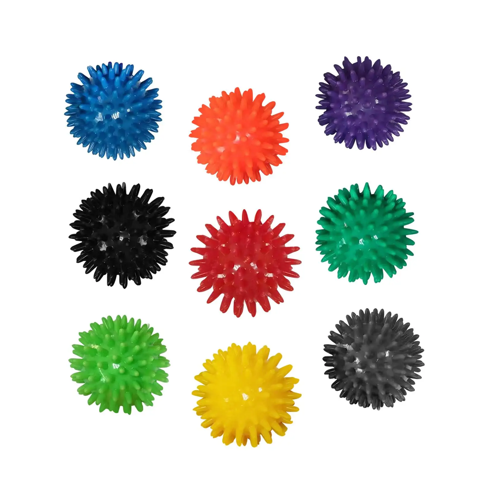 Compact Spiky Massage Balls for Deep Tissue Relief - Versatile Exercise Tool for Neck, Back, and Hands