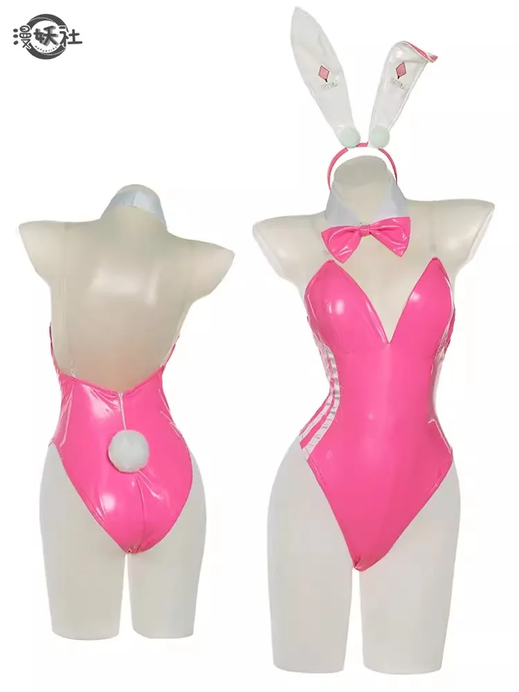 Anime Alice Bunny Meisje Kostuum Nikke Godin Van De Overwinning Vrouwen Sexy Soda Cosplay Bunny Pak Met Wortelen Accessoires