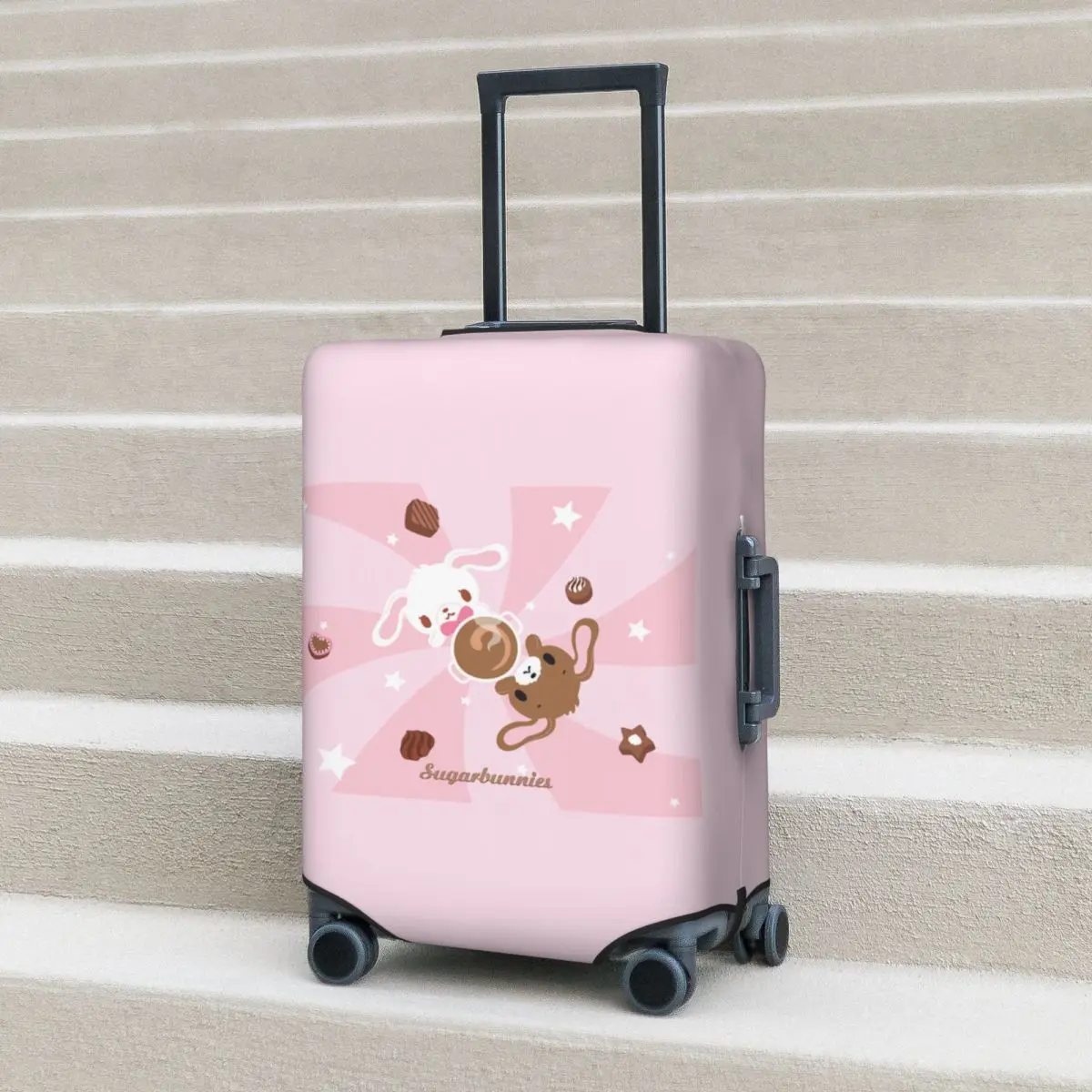 Sugarbunnies Suitcase Cover Protection Elastic Travel Luggage Protector Covers for 18-32 Inch