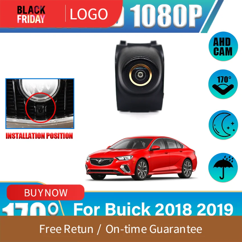 Golden lens Suitable For Buick 2018 2019 Envision Front View Camera CVBS AHD Dual Switching Horizontal 170 Degrees Accessories