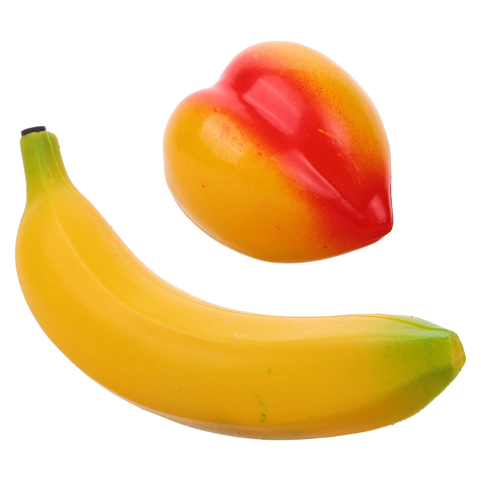 2 pçs auxiliares de ensino de frutas crianças musical shaker brinquedo instrumento percussão em forma de fruta aprendizagem precoce brinquedo plástico