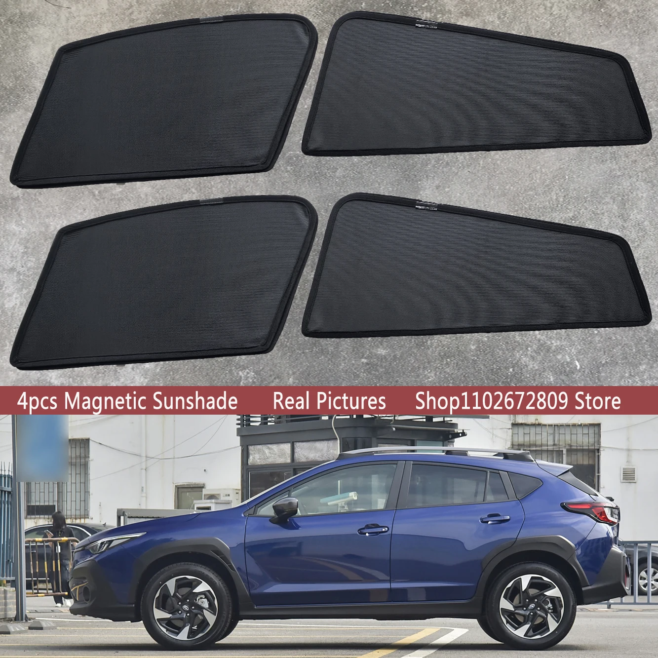 

Magnetic Car Sunshade Shield Front Windshield Frame Curtain Sun Shades For Subaru Crosstrek 2023 2024 2025 Accessories