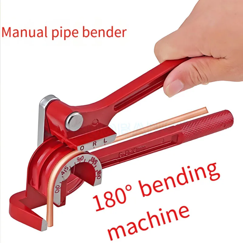 Manual Tube Bender 3-Groove Bending Tool for AC Copper Pipe Aluminum Pipe, Bends 6mm-10mm Copper Tube, Precision & Effort-Saving