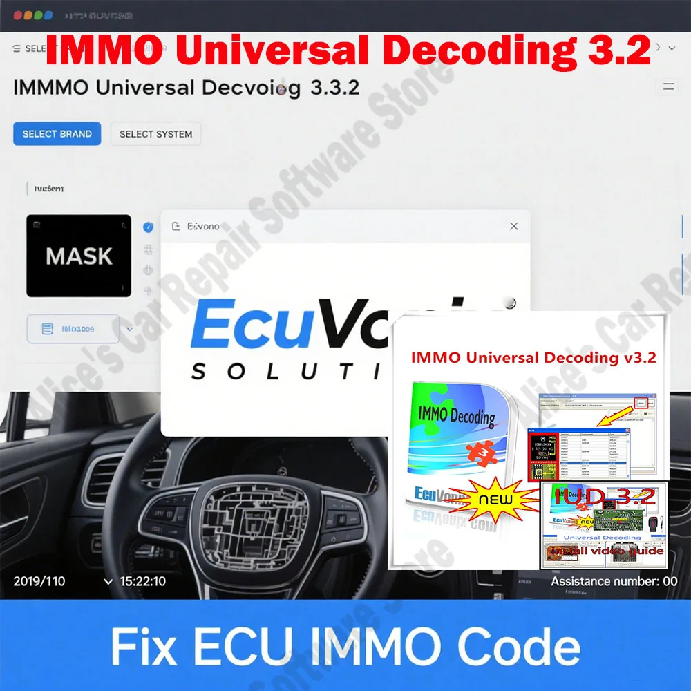 

IMMO Universal Decoding 3.2 obd2 scanner Car Software + Immo SERVICE Tool V1.2 IMMO OFF ECU Virgin Eeprom IMMO KEY PIN CODE