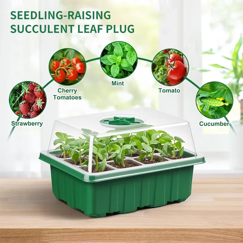 Breathable Seedling & Transplanting Box Set Multi-Functional Gardening Planting Pots - Three-Piece Set for Home Garden