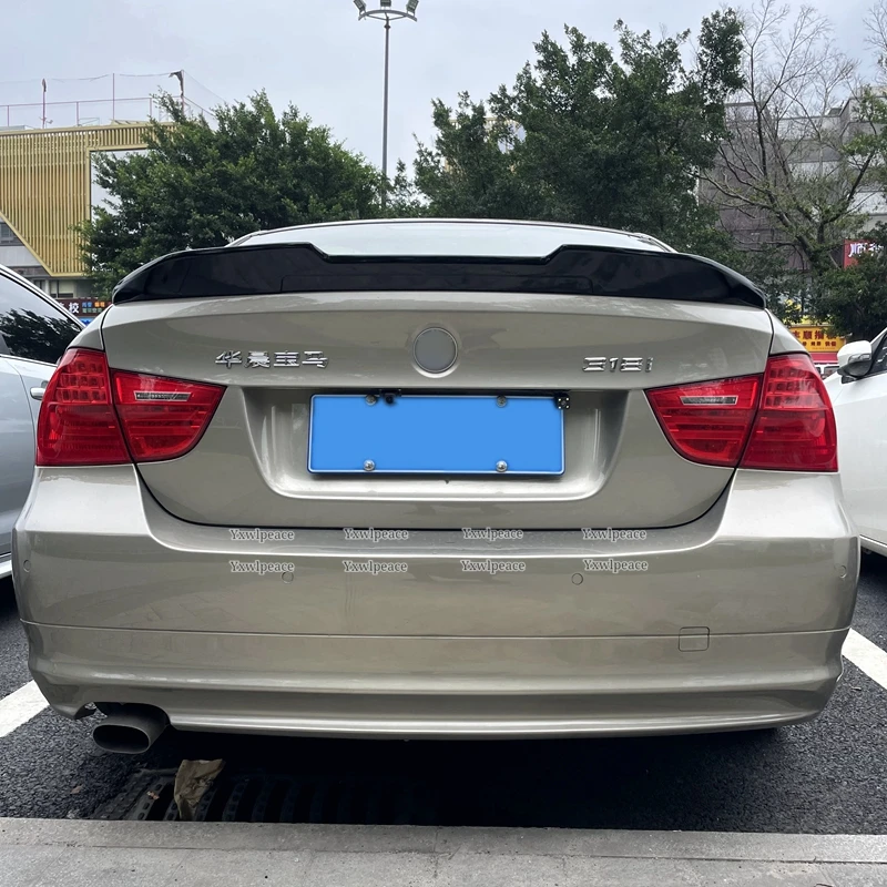 For BMW 3 Series E90 Spoiler 2005-2011 Higher Quality ABS Plastic PSM Style Primer Color Rear Trunk Lip Spoiler Car Styling