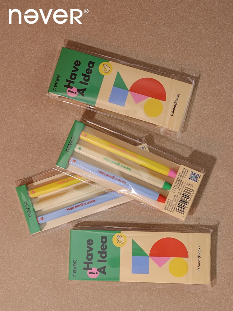 3個決してロハスプレスかわいいペンゲルペンかわいいもの0.5ミリメートル黒インクペン速乾性クリエイティブ弾丸ヘッドサインペン文房具