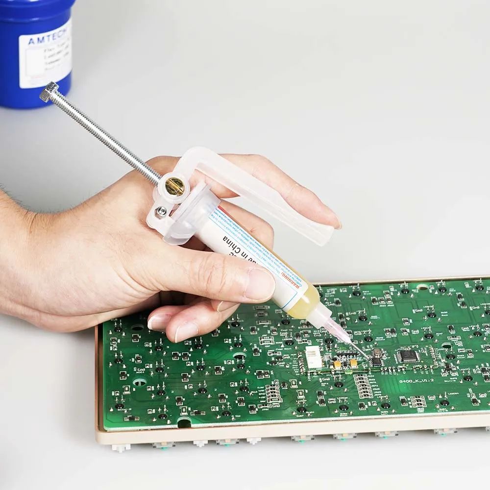 Imagem -06 - Solda Paste Booster para Circuit Board Repair Welding Oil Agulha Barril Extrusora Glue Gun Propulsion Tool Acessórios de Solda