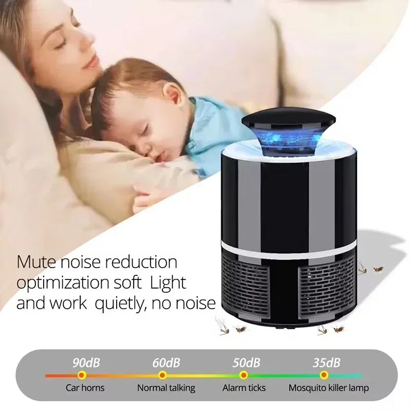 Home Living Room Insect Killer Indoor USB Mosquito Trap UV Light Fly Bug Zapper Electric Pest Control Ultraviolet
