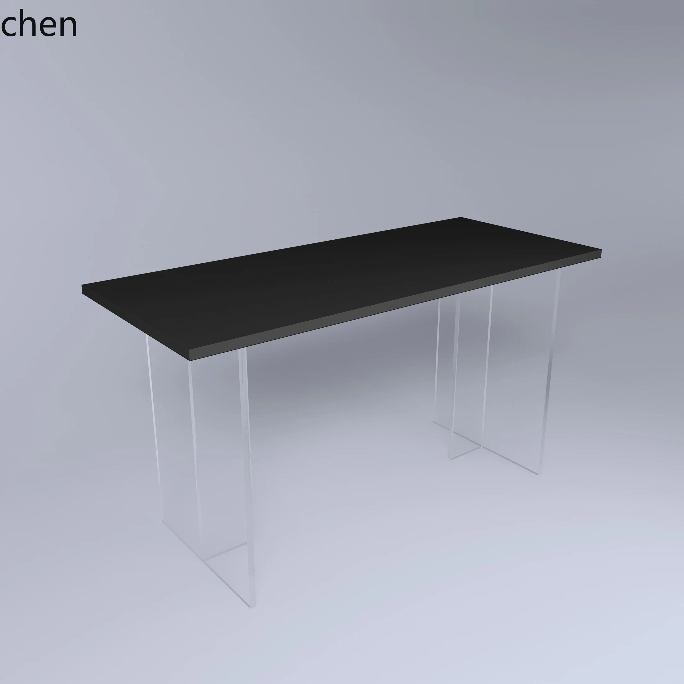 Escritorio acrílico suspendido W5.19 para computadora, mesa larga para estudio en casa o dormitorio, mesa de maquillaje, escritorio para escribir