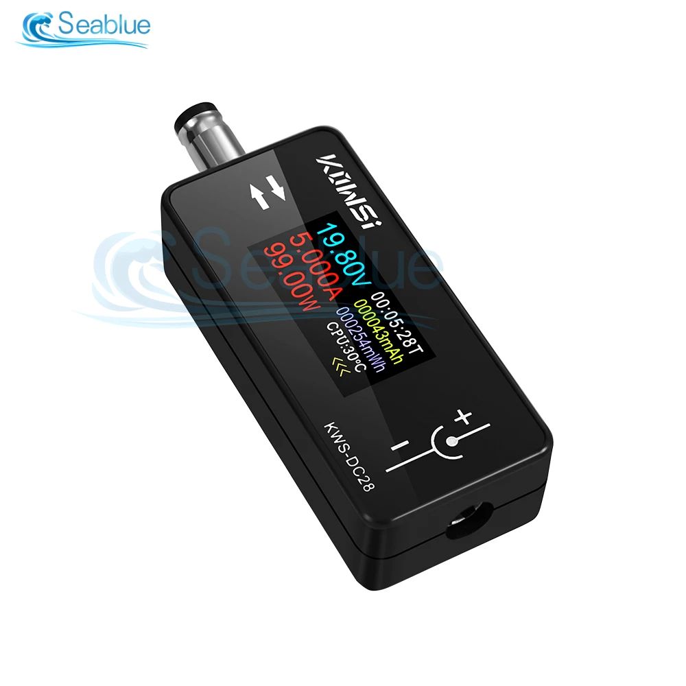 DC 5.5x2.5mm Tester 4-30V 12A Digital Voltmeter Amperimetro Voltage Current Meter Ammeter Detector Power Bank Charger Indicator