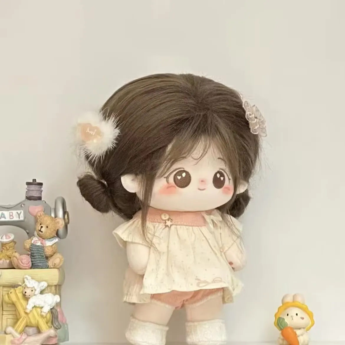 ティーゼリー フフシリーズ「リトルナップラビット」20cm綿人形、ベビー服、パジャマはありません