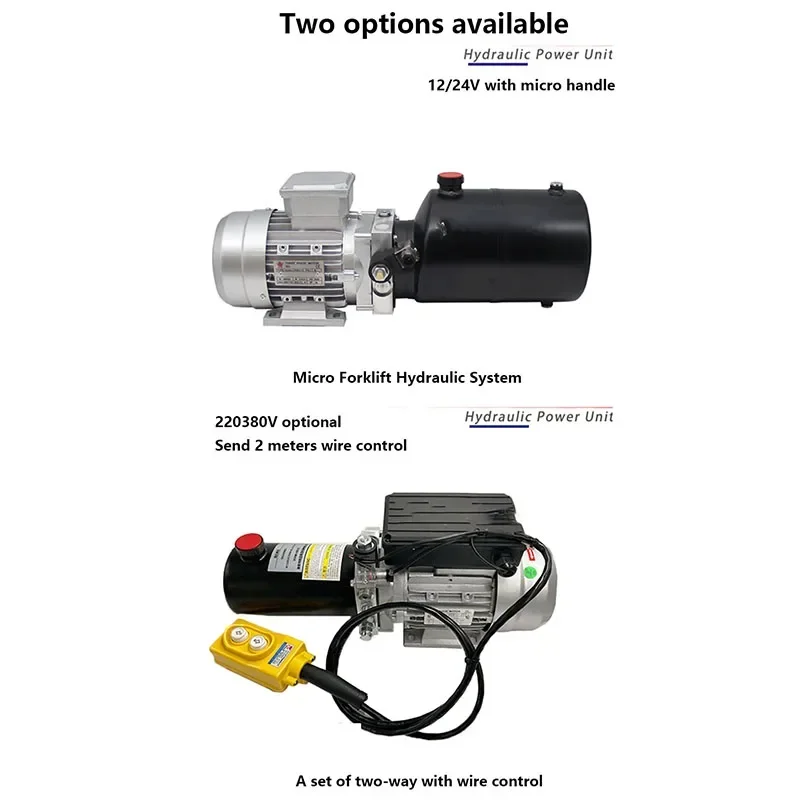 Power Tools AC Set Of Two-way Hydraulic Power Unit AC380V/220V Hydraulic Station Hydraulic Lift Pump Station Assembly