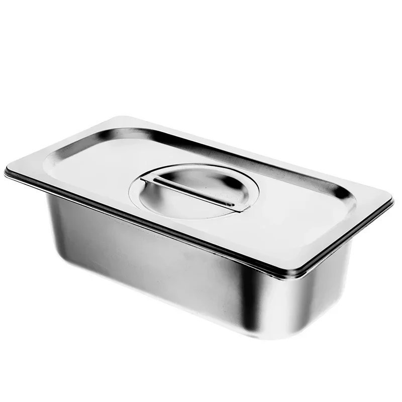 

Hot salesFood cover Stainless steel basin with cover Dust Rectangular number of portions Buffet food cover Dim sum bread